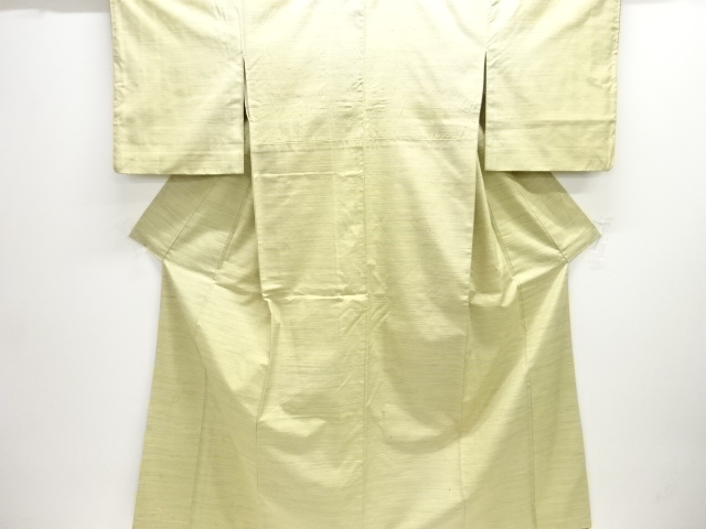 JAPANESE KIMONO / ANTIQUE KIMONO / SILK / TSUMUGI / WOVEN STRIPE